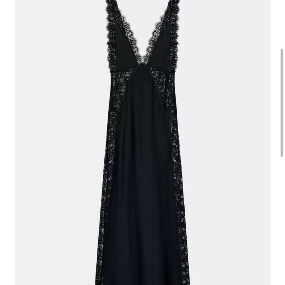 SATIN LACE DRESS ZW COLLECTION LIMITED EDITION